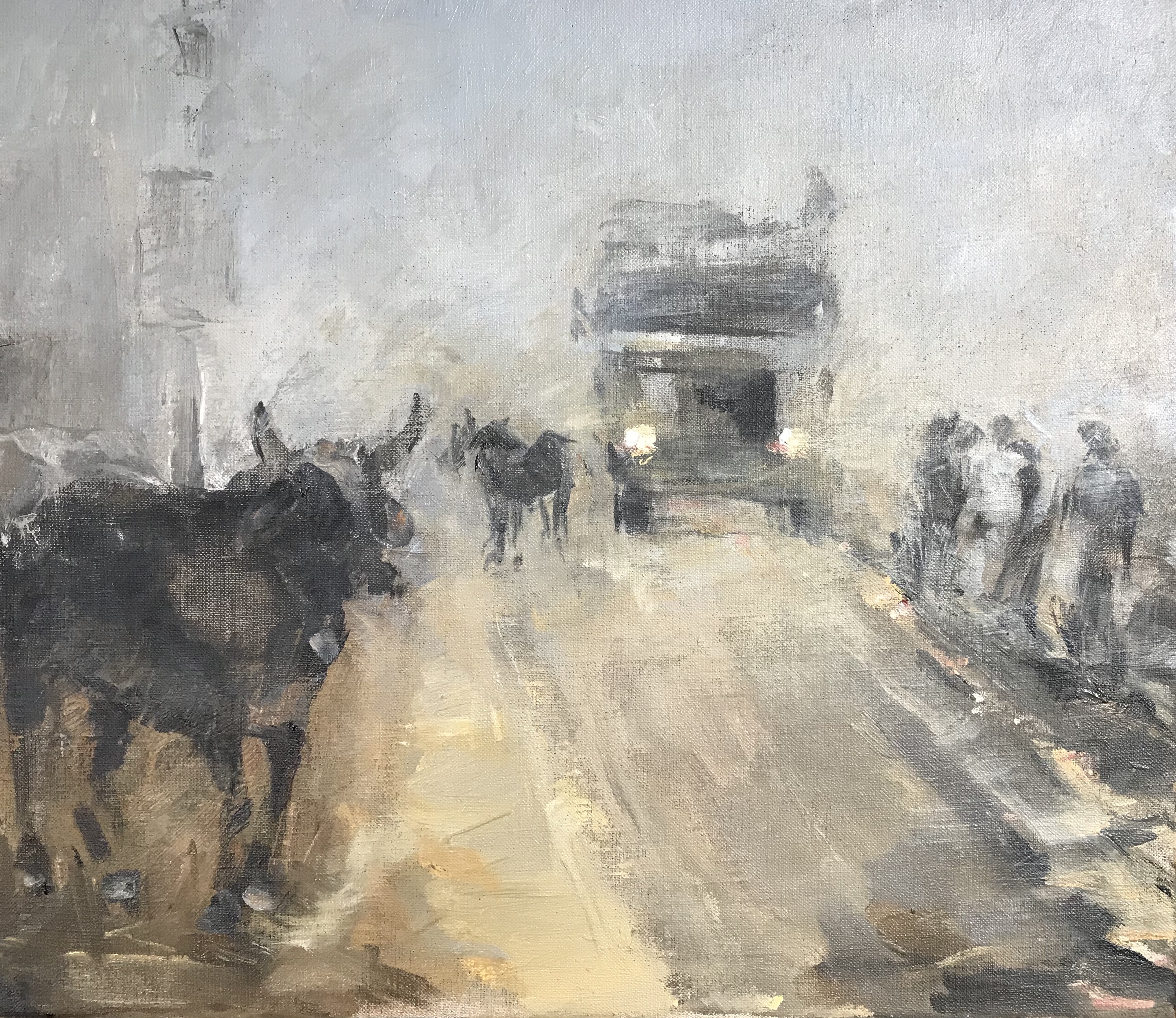 Smogalarm 2     35-30cm     Acryl op doek     2018